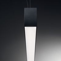 Sistema Lineare Fluo Wide Alluminio Nero Led 36W 3000K Luce Calda L.180,5Cm
