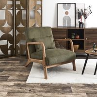 Fauteuil - HOME DECO FACTORY - Scott - Design - Confortable - Vert