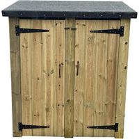Double Tool Store - Timber - L60 x W120 x H152 cm - Minimal Assembly Required
