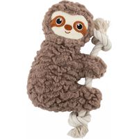 Jouet pour chien paresseux en peluche chenille avec couineur, résistant à mâcher