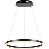 Suspension LED noire anneau Ø80 CCT 45W Rabalux Isaure