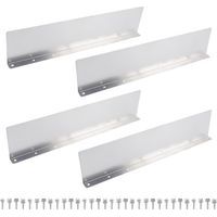 Lot De 4 Gouttières Droites en Aluminium pour Gouttières, Mini Gouttières pour Abris, Bande De Toit pour Gouttière, Gouttière pour Abri De Jardin Carport Terrasse