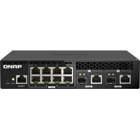 QNAP QSW-M2108R-2C Netzwerk-Switch Managed L2 2.5G Ethernet (100/1000/2500) Power over Ethernet (PoE) Schwarz