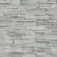 Erismann Grey Stones Wallpaper Realistic Paste The Wall Washable Strippable Vinyl