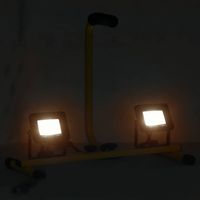 Projecteur à LED avec poignée 2x10 W Blanc chaud CFW945471