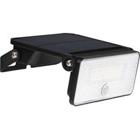 LED Solar Wandleuchte mit Sensor IP54 4000K 1000 Lumen Schwarz