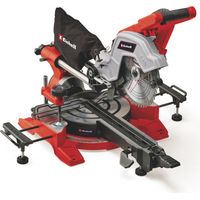 Einhell Zug-Kapp-Gehrungssäge TE-SM 8 L Dual (1800 W, max. 65 mm x 305 mm Schnitttiefe/-breite, Ø 216 mm Sägeblatt, beidseitig neigbarer Sägekopf, Zugfunktion, Laser)