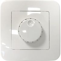 Dimmer rotativo da 200W 230V per montaggio a incasso e cornice di