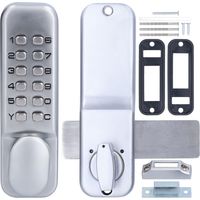 Serrure à combinaison mécanique antivol pour portail bidirectionnel, porte vitrée, porte en bois, usage bureautique