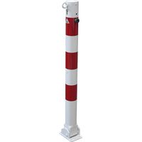 Schake, Potelet de délimitation, Ø 76 mm, blanc / rouge,