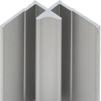 Profilé d'angle pour panneau mural de douche, DécoDesign, Schulte, Alu-argenté, 255 cm