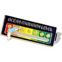 Broche niveau de radiation Dolphin Ocean Protections, insigne de revers pour hommes et femmes