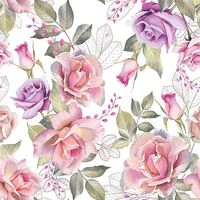 Serviettes Papier Roses Anciennes Motif Roses Anciennes Vintage - Ambiente