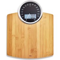 ADE Luna Badezimmerwaage, bis 180 kg, 31,5 x 40,5 cm, Bambus