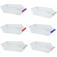 VURAHOME - Boite Rangement Réfrigérateur,6PCS PP Plastique Boîte Corbeilles Rangement Durable Frigo Empilable Conteneur Réfrigérateur Organiseur pour Cuisine Réfrigérateur Fruits (Couleur Aléatoire)