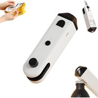 Mini-4-in-1-Heißsiegelgerät mit Schneidevorrichtung und Magnet, LED-Taschenlampe und Flaschenöffner, tragbares Heißsiegelgerät für frische Lebensmittel, ideal für die Küche.