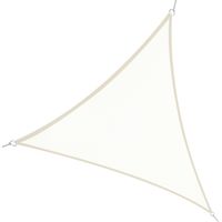 Tenda a Vela Ombreggiante Triangolare Poliestere Anti-UV 6x6x6m Crema