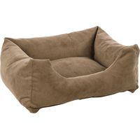 Coussin panier côtelé Rectangle Marron 65x50x20cm