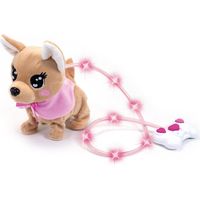 Peluche Chihuahua Chi Chi Love Loomy - 20 cm - Peluche filoguidée - Piles incluses