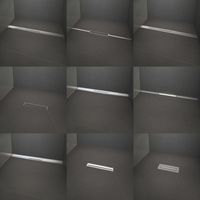 DALLMER DallFlex-System Duschrinnen CeraWall Select Naturstein Edelstahl poliert 1300mm