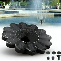 Solar Powered Fountain, Water Pump, Bird Bath Floating Garden Pond Pool Fish Tanks For Garden Sprinklers,Fontaine solaire en forme de fleur,φ16cm