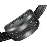 Collier Anti-aboiement Chien - 3 Modes Choc Électrique/Vibration/Sensibilité Aide au Dressage Inoffensif Automatique IP65 Batterie Rechargeable Sangle Reflechissant Réglable pour Petit Gros Chien