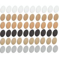 Cyclingcolors – Lot de 10 cache vis autocollants adhésifs – Plastique blanc – Diamètre 18mm – Épaisseur 0,5mm pour fixation durable