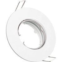 Weißes, rundes, festes Ringset aus Metall