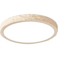 44CM Plafonnier LED Encastré – Dimmable – 3000K/4000K/6000K Réglable – Ultra Plat – Rond – 39W – Pour Couloir, Cuisine, Chambre- Cream Yellow
