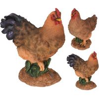 GALLINA RESINA 21X12XH27CM IN 2 MODELLI