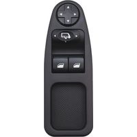 Levé Vitre Avant Gauche Drive CÔTÉ Vitre Électrique Interrupteur Principal 6554.ZJ, Interrupteur de Lève-Vitre Compatible pour Citroen Jumpy Dispatch Peugeot Expert Master Fiat Scudo 2007-2016