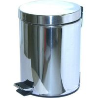 Poubelle à pédale en inox L 12 Ladydoc 05458