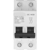 Disjoncteur DC protection surcharge système magnétique PV 2P 1000V 25A