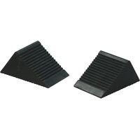 Kstools – Cale pour roue caoutchouc VL 105 x 75 x 75 mm – Revêtement nervuré pour meilleure adhérence – Longévité supérieure au PVC – Poids 660 g