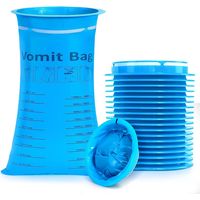 Sac Vomissement Voiture 1000ml, 18PCS Sac de Collection Vomi, Sac a Vomi Portables, Vomissement Jetable Sac de Collection, pour Voiture et Voyage pour Enceintes Urgences Malades Enfant Adulte