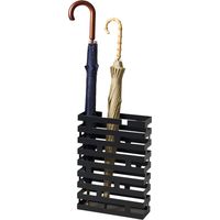 Umbrella Stand Wide, black, Steel