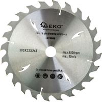 Lame de scie circulaire geko circular saw blade carbure tungstène 300 mm