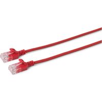 MicroConnect U/UTP CAT6A Slim 0,25 m Rot, V-UTP6A0025R-slim