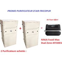 Lot de 2 Purificateurs d'air 825m3/h UV-C + filtre HEPA 1240x600x600mm grand locaux Fricopur PURE825 Promo 1 AirFryer offert