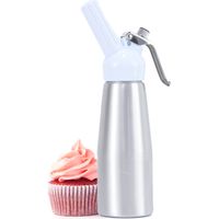 Bouteille de crème pour pistolet à mousse Cake - Argent