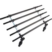 dobar 62200 Walky Barrier griglia divisoria Pieghevole per Bagagliaio, per Cani, Adattabile a Qualsiasi Auto, 28–36 x 82–141 cm, Colore Nero