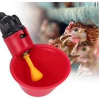 Juego de 20 bebederos automáticos para pollos, bebederos para pollos DIY, bebederos con agujero de sierra, bebederos para pollos, patos, gansos, pavos o conejos.