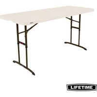Lifetime – Table pliante ajustable en hauteur 183cm – Haute résistance pour usage intensif – Empilable – 80834