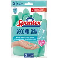 Spontex 452856 Guanti seconda pelle, taglia piccola 6, 2 pezzi