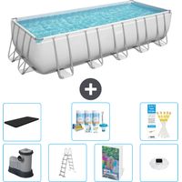 Bestway Piscina Bestway Power Steel Rectangular - 640x274x132 cm - 8-piezas S576