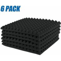 6pcs 30 30 2.5cm Acoustic Foam Panels Soundproofing Absorption Foam Sponge Studio KTV Soundproof Foam Corner Tiles