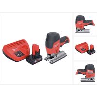Milwaukee M12 JS-401 Akku Stichsäge 12 V + 1x Akku 4,0 Ah + Ladegerät