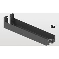 Peka Einhängetablar Liro KB 150mm für Hochschrank Standard - Boden Apothekerschrank, Stahlblech pulverbeschichtet anthrazit