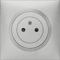Legrand - Prise de courant 2P+T Surface dooxie 16A livrée avec plaque carrée alu