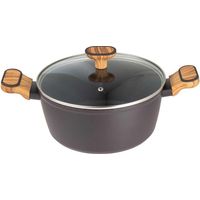 Bergner Kochtopf Modern Aluminium 4 Liter Schwarz